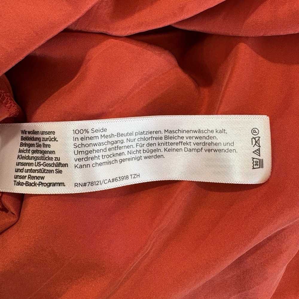 Eileen Fisher Crushed Silk Tier Ruffle Maxi Dress 3X Coastal Capsule Beach Layer - Picture 10 of 10